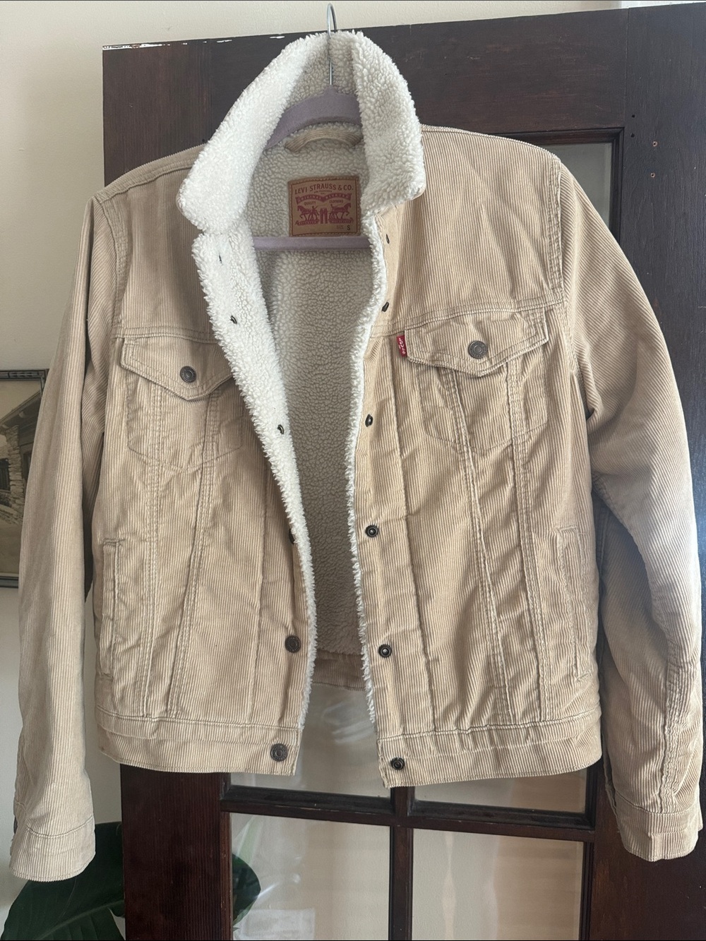 Levi’s Corduroy Sherpa-lined Jacket sz small